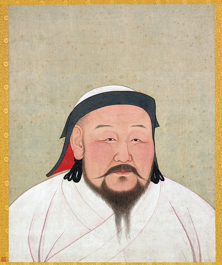 A portrait of Kublai Khan (1215-1294), founder of the Yuan Dynasty in China..