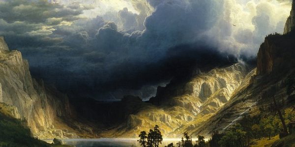 The excat mechanism by which storm formed was once a subject of fierce debate among American scientists. Painting: A Storm in the Rocky Mountains, Mt. Rosalie. Albert Bierstadt. detail (Photo: Wikimedia Commons)