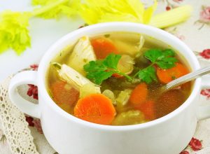 Homemade chicken soup made with vegetables and rice. (Photo:© Irenastar
|Dreamstime.com)