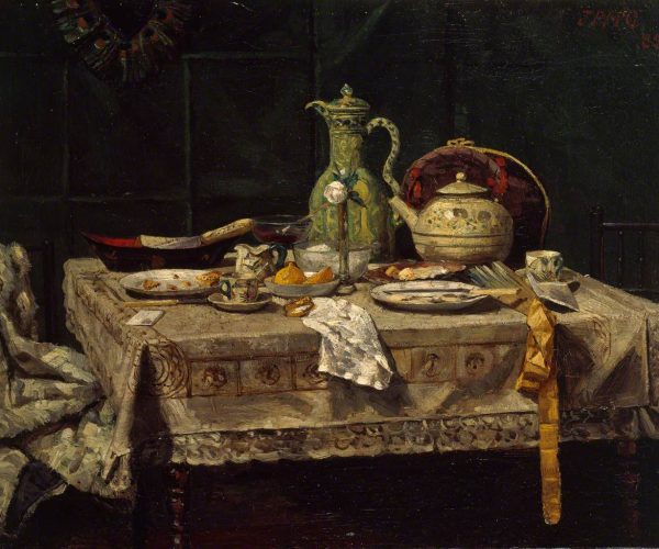 The Tea Table. James Pittendrigh MacGillivray. 1885. (Photo: credit: Museums & Galleries Edinburgh – City of Edinburgh Council)