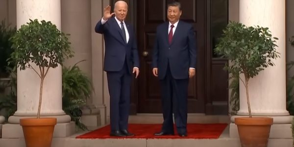 President Joe Biden greets and hosts Chinese President Xi Jinping in San Francisco. (Photo: Screenshot youtube/WBNS 10TV
)