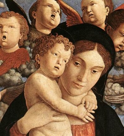Detail Madonna of the Cherubim. 
Andrea Mantegna. 1485. (Photo: Wikimedia Commons)
