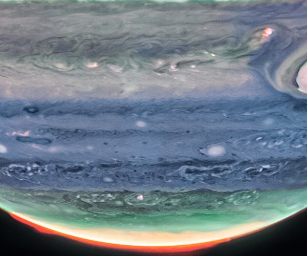 Jupiter has some of the most conspicuous atmospheric features in our solar system. The planet’s Great Red Spot, large enough to envelop Earth, is nearly as well known as some of the various rivers and mountains on the planet we call home. (Photo:  NASA James Webb Space Telescope)