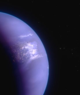 El concepto de este artista muestra cómo podría verse el exoplaneta gigante gaseoso WASP-43 b. WASP-43 b es un planeta del tamaño de Júpiter que orbita una estrella a unos 280 años luz de distancia, en la constelación de Sextans.  (Photo: NASA, ESA, CSA, Ralf Crawford (STScI)