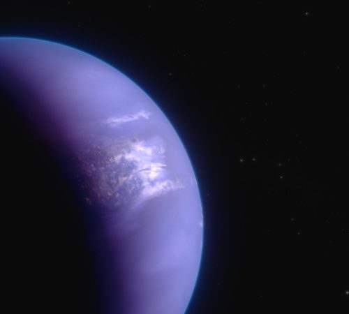 El concepto de este artista muestra cómo podría verse el exoplaneta gigante gaseoso WASP-43 b. WASP-43 b es un planeta del tamaño de Júpiter que orbita una estrella a unos 280 años luz de distancia, en la constelación de Sextans.  (Photo: NASA, ESA, CSA, Ralf Crawford (STScI)