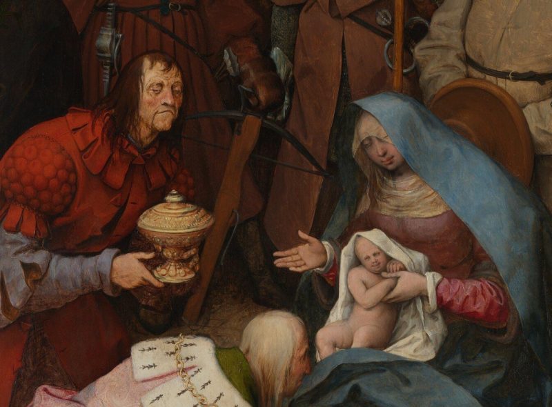 Detail. ‘The Adoration of Kings’, 1564. Pieter Bruegel the Elder's (Photo: The National Gallery)