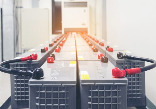 Rows of batteries in industrial back-up power system. (Photo:© Bunlue Nantaprom /Dreamstime.com)