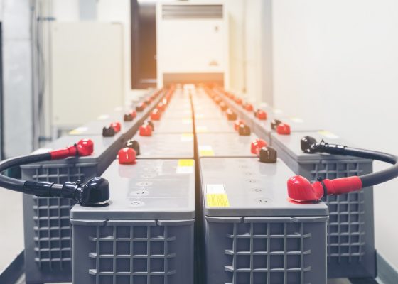 Rows of batteries in industrial back-up power system. (Photo:© Bunlue Nantaprom /Dreamstime.com)