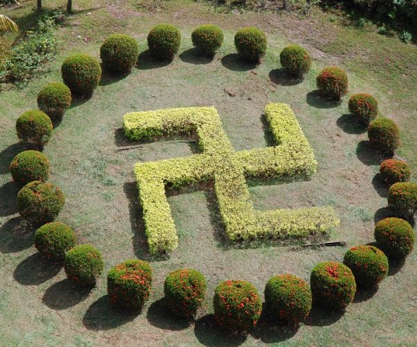 Swastika garden. (Photo:©Qqzoe/Dreamstime.com)