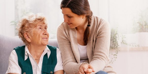 Senior woman and helpful volunteer at nursing home. (Photo:© Katarzyna Bialasiewicz/Dreamstime.com)