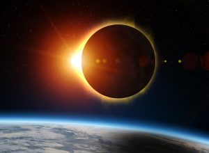 Solar Eclipse and Earth. Solar eclipse, mysterious natural phenomenon when Moon passes between planet Earth and Sun. Elements of this image furnished by NASA (Photo:© Buradaki
| Dreamstime.com)