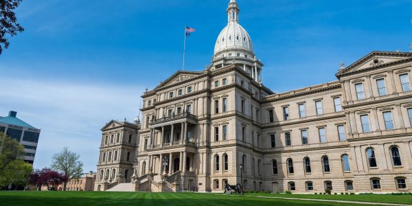 Lawn of the State of Michigan Capitol Building.  (Photo: © Ken Desloover
| Dreamstime.com)