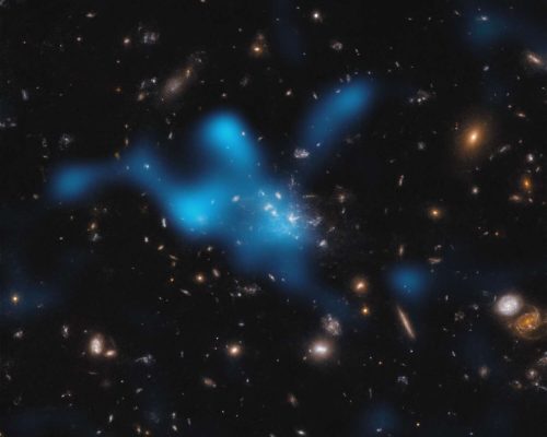 The Birth of A Very Distant Cluster of Galaxies from the Early Universe