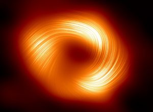 The Event Horizon Telescope (EHT) collaboration, who produced the first ever image of our Milky Way black hole released in 2022, has captured a new view of the massive object at the centre of our Galaxy: how it looks in polarised light. (Photo: EHT Collaboration)