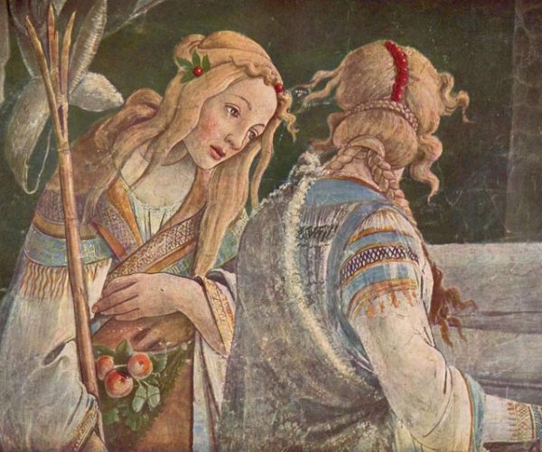 Sandro Botticelli, The Trials and Calling of Moses, 1481-82, fresco, 348,5 x 558 cm, Cappella Sistina, Vatican. (Photo: travelingintuscany.com)
