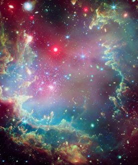 Star cluster NGC 602 in bright and festive colors. (Photo: NASA/CXC/SAO)