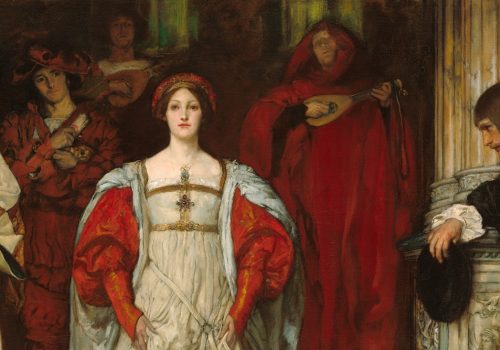 Deatail: "Who Is Sylvia? What Is She, That All the Swains Commend Her?". Edwin Austin Abbey (Photo: The National Gallery)