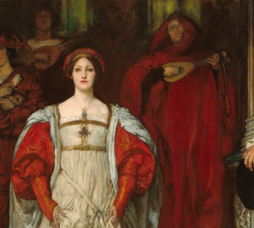 Deatail: "Who Is Sylvia? What Is She, That All the Swains Commend Her?". Edwin Austin Abbey (Photo: The National Gallery)