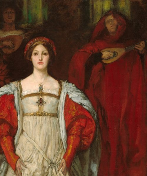 Deatail: "Who Is Sylvia? What Is She, That All the Swains Commend Her?". Edwin Austin Abbey (Photo: The National Gallery)