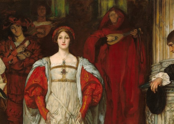 Deatail: "Who Is Sylvia? What Is She, That All the Swains Commend Her?". Edwin Austin Abbey (Photo: The National Gallery)